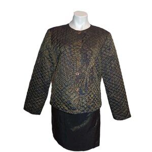 ❤️ 4/$20 I-Lyse Hart skirt & jacket set outfit Size 14 Slight iridescence